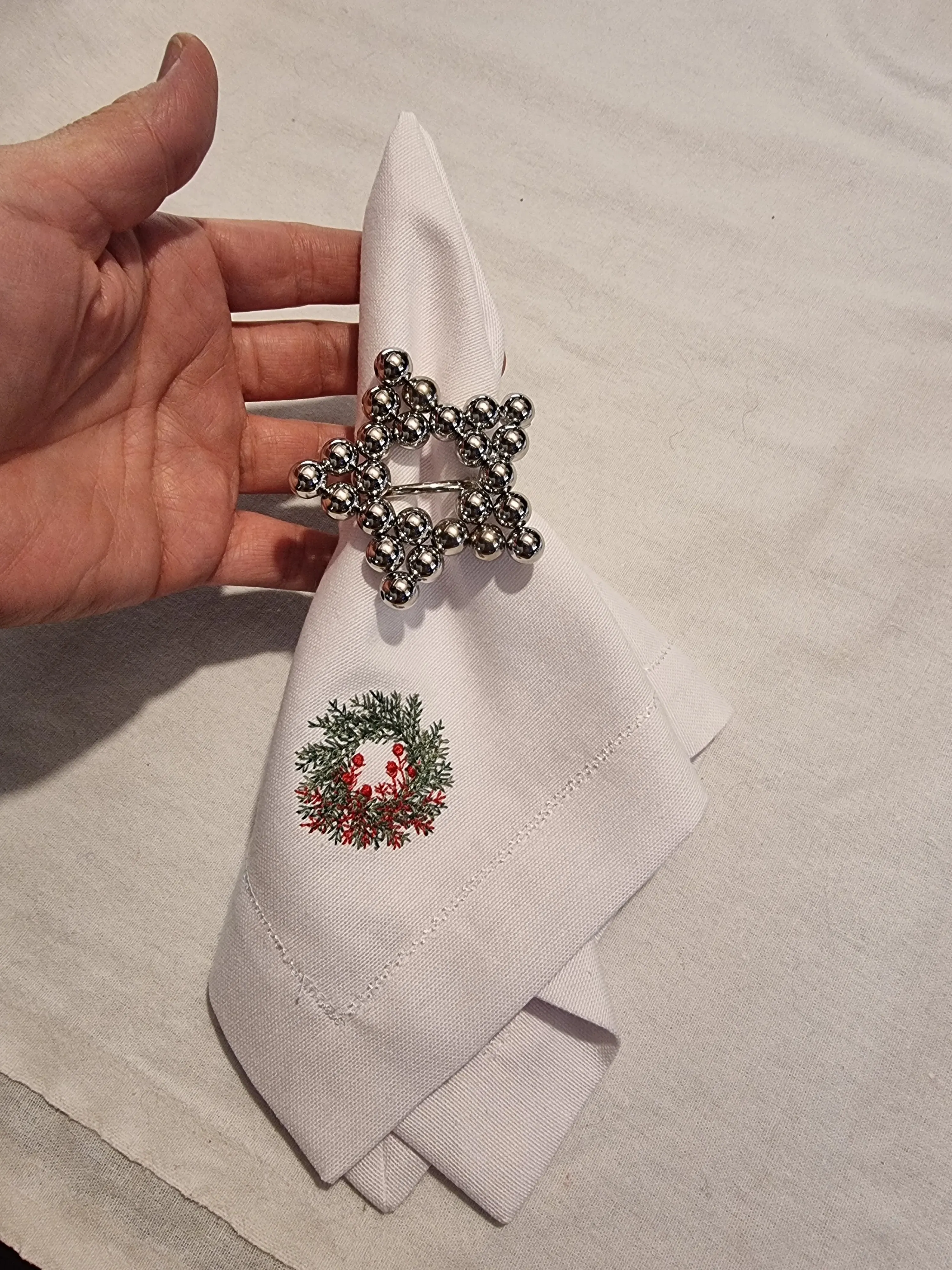 Gümüş Peçete Yüzüğü 12 Adet