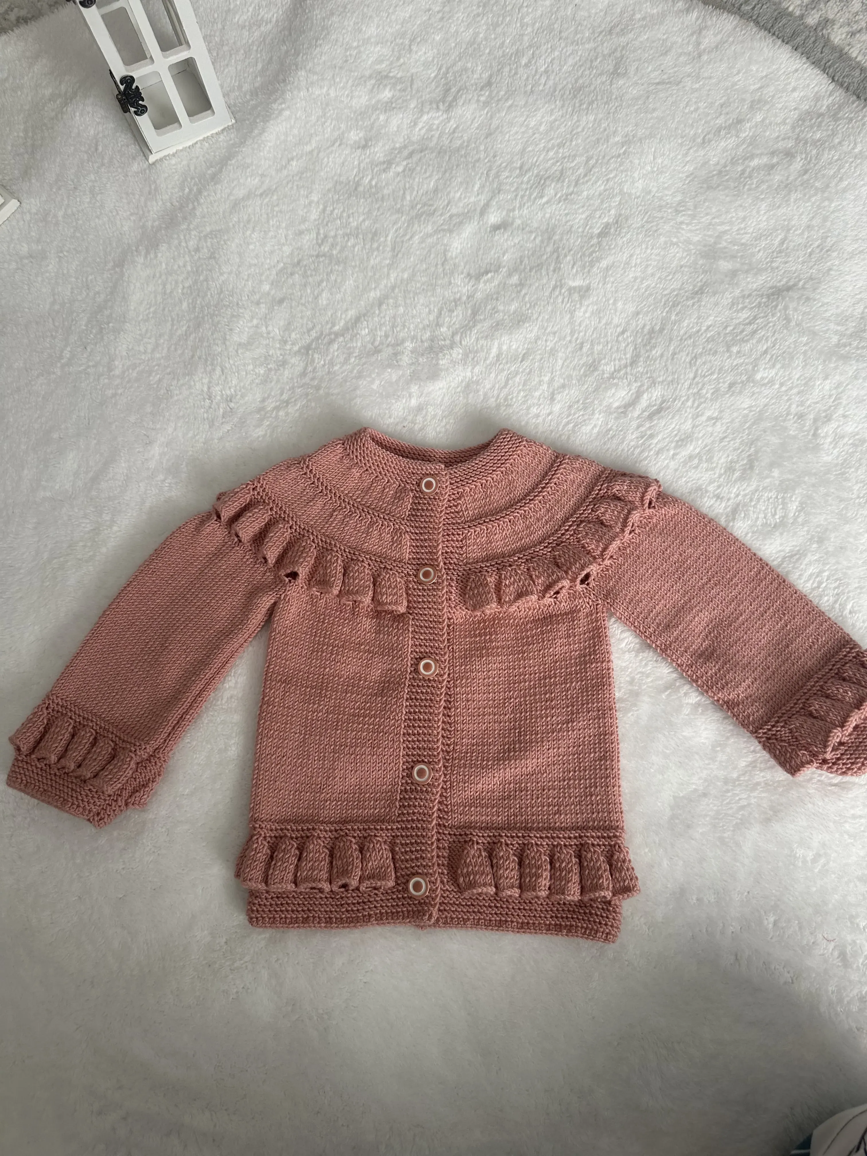Baby Girl Cardigan – Hand Knitted, Soft and Stylish Design