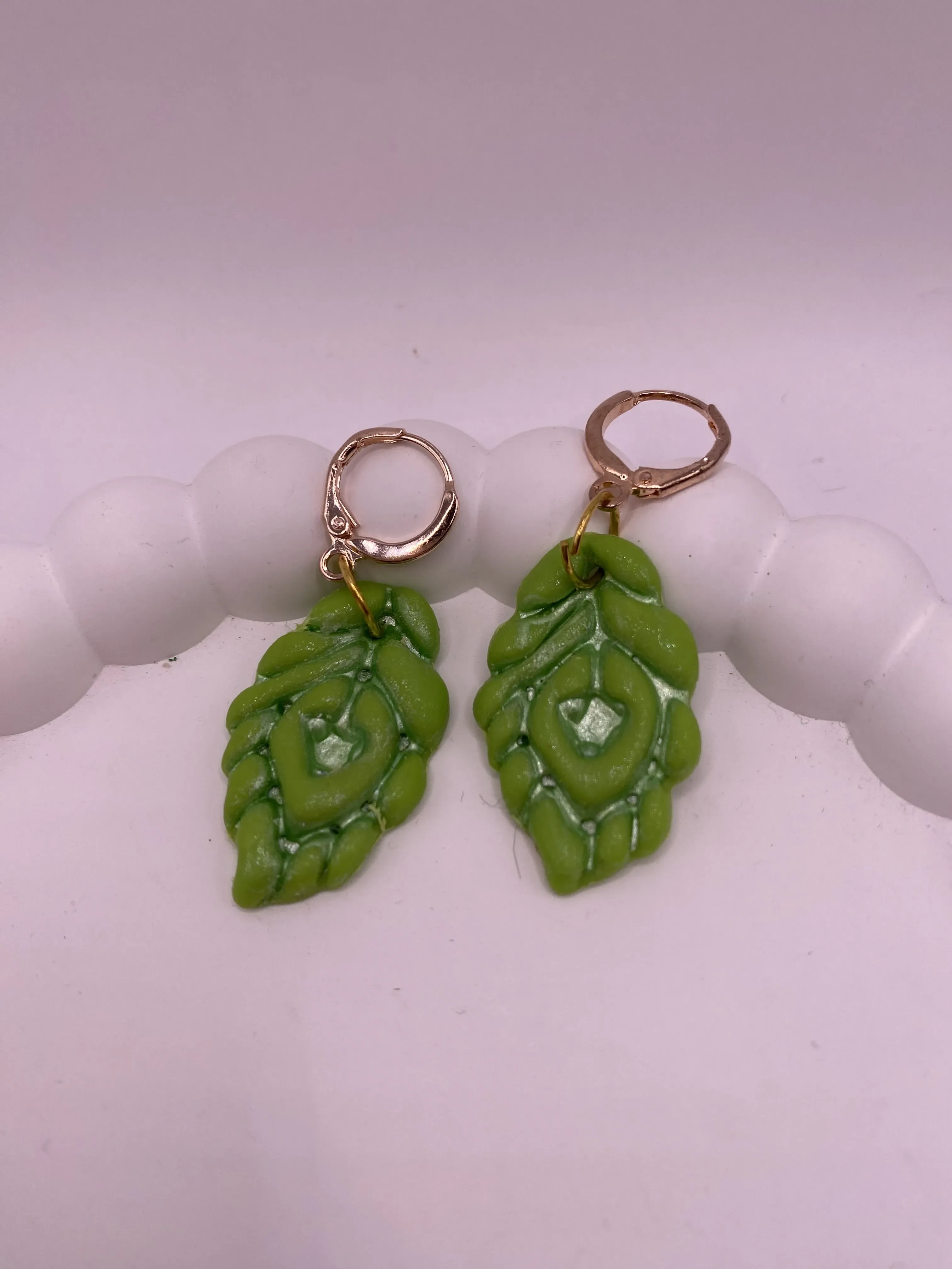 Handmade Earring Green Elegance