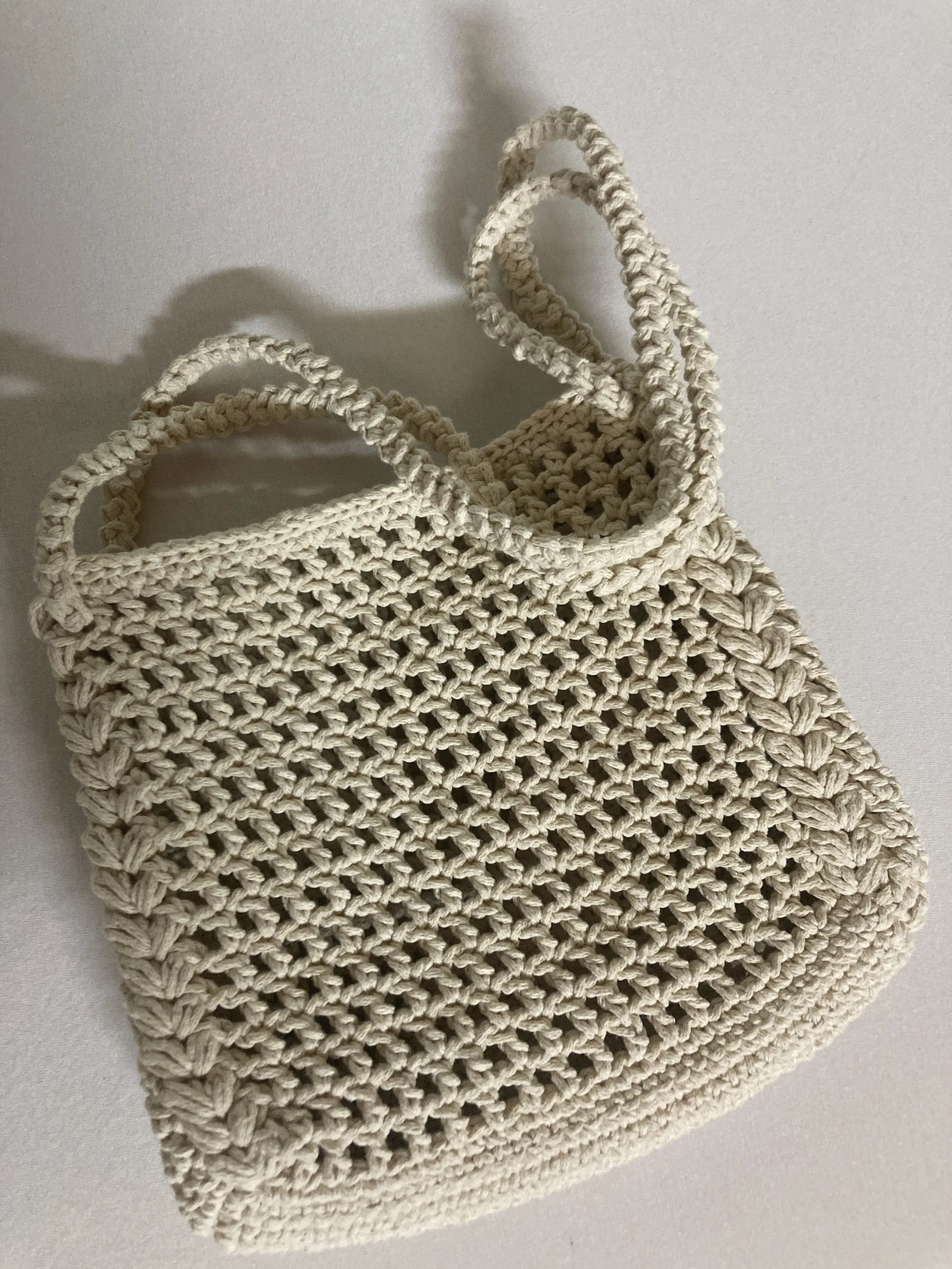 Cream Colored Macrame Bag | Bohemian Style