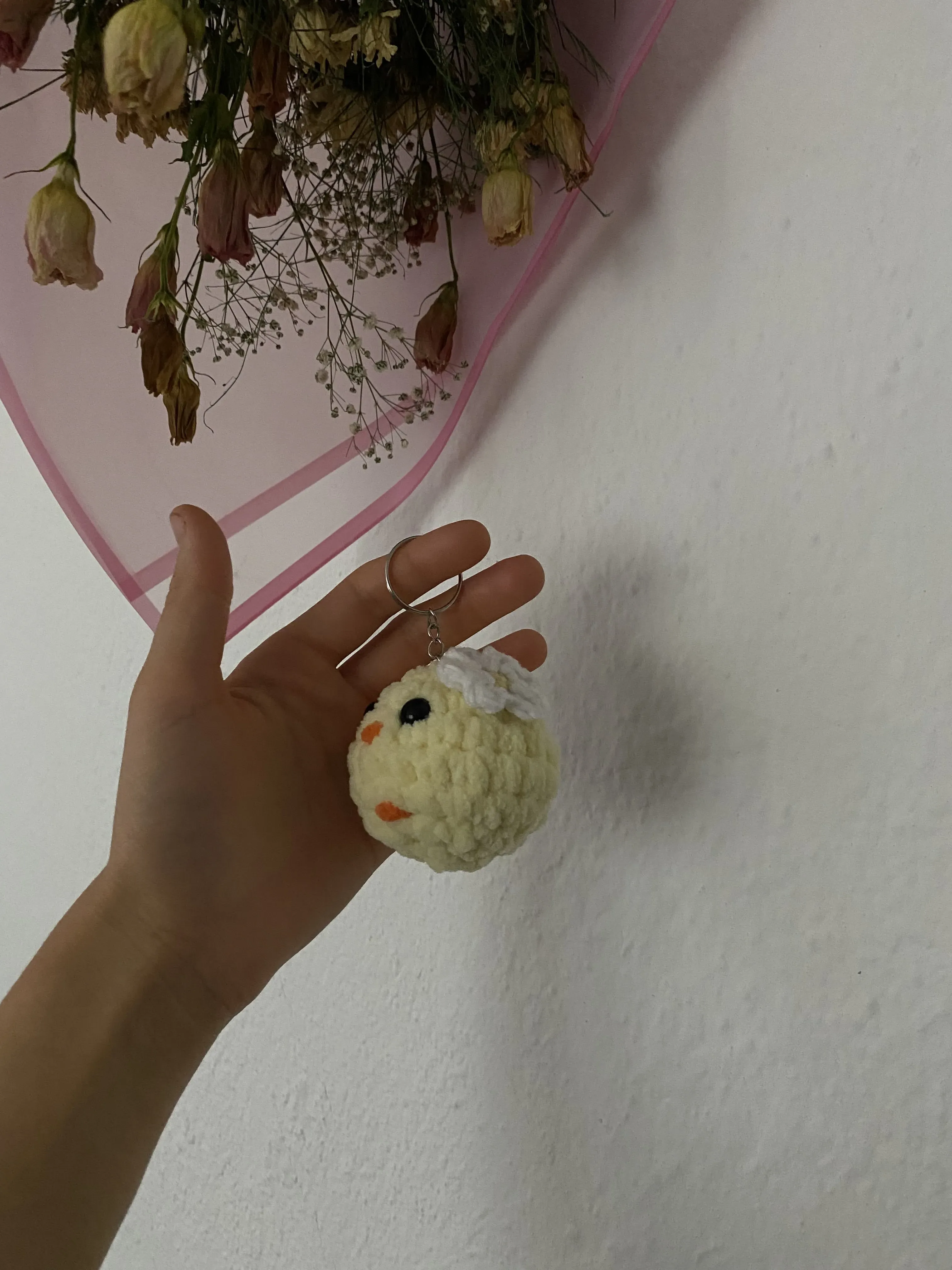 🐥 El Yapımı Civciv Anahtarlık – Yumuşak Örgü & Sevimli Tasarım