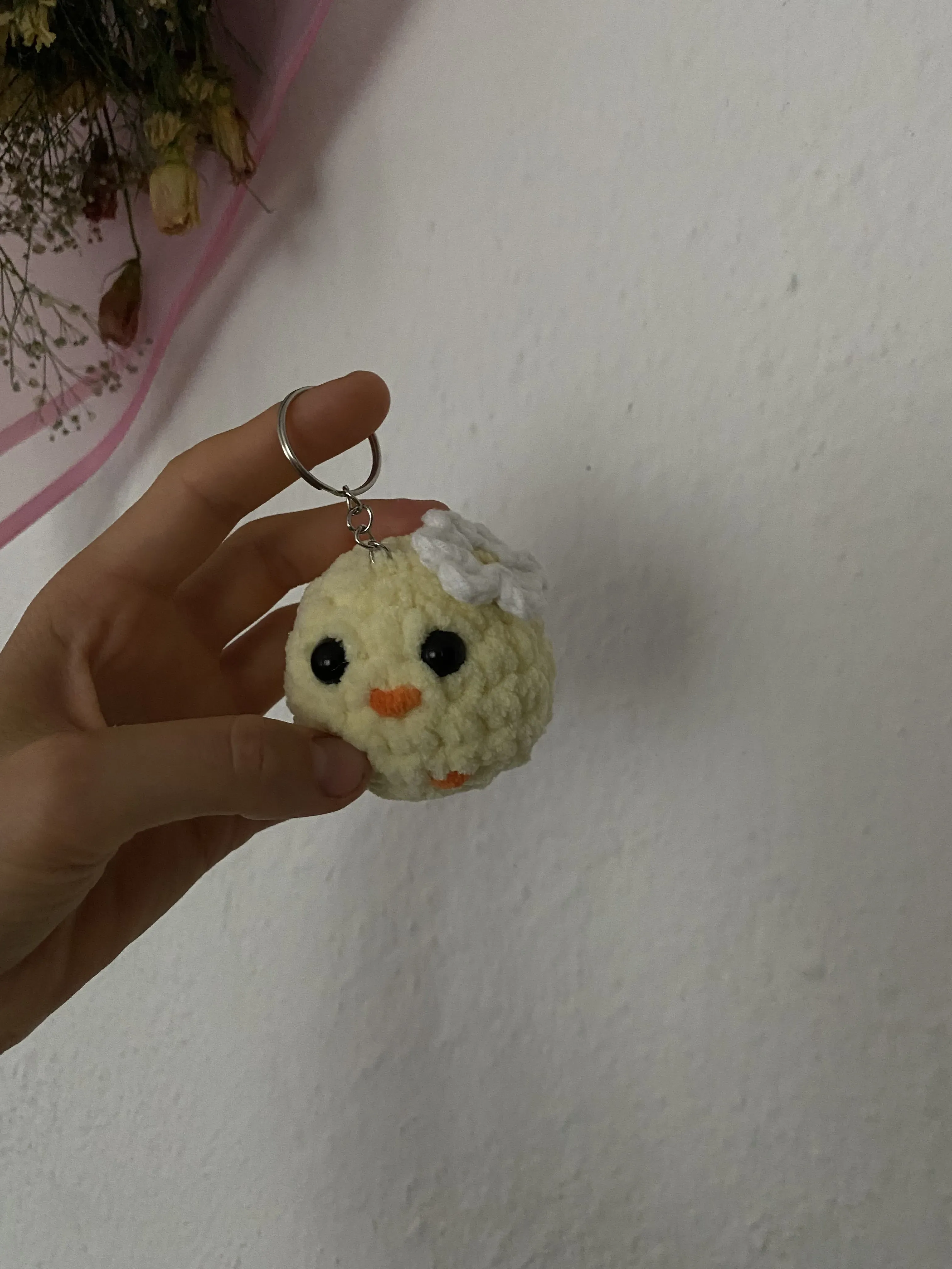 🐥 El Yapımı Civciv Anahtarlık – Yumuşak Örgü & Sevimli Tasarım