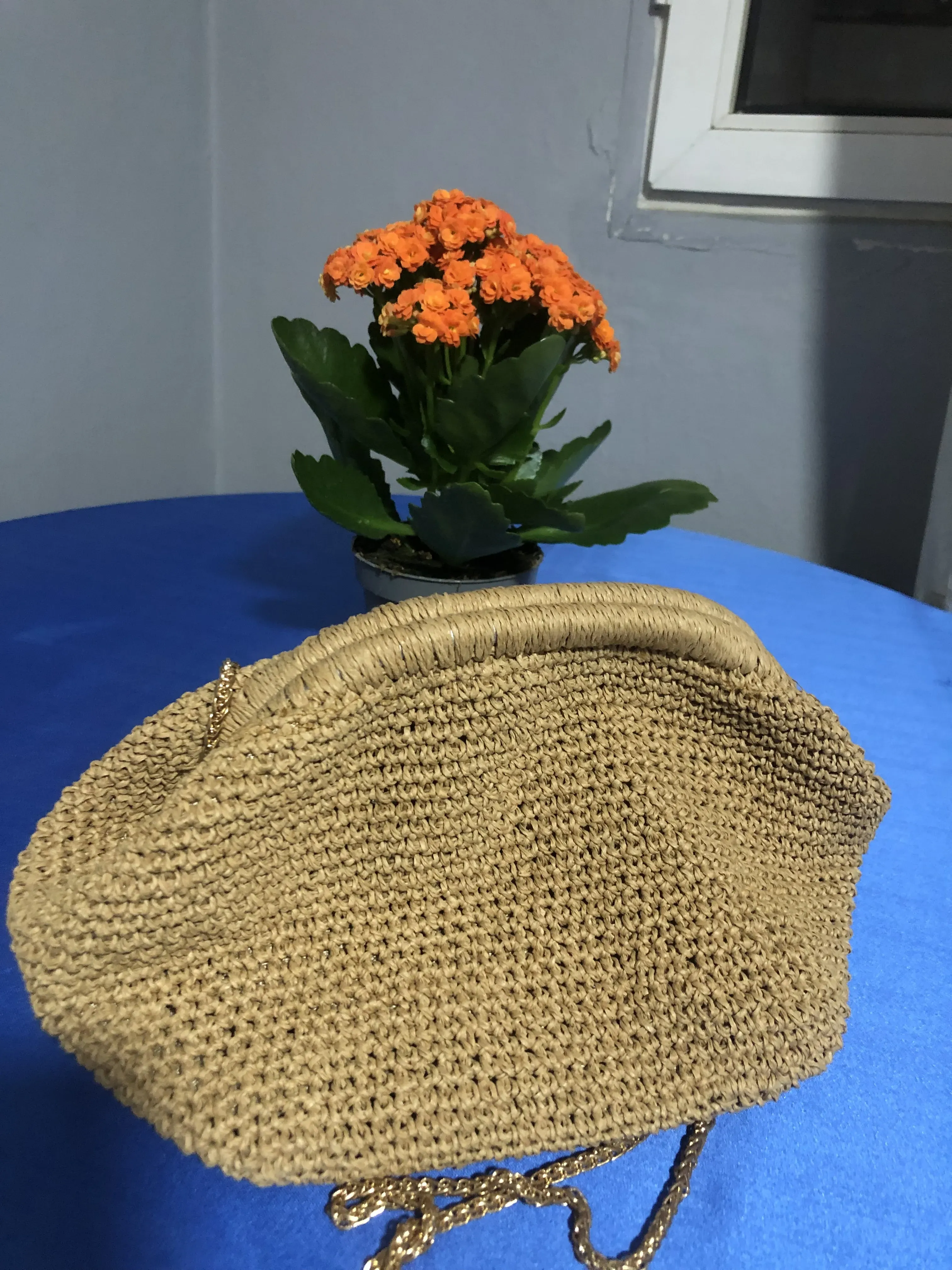 Kağıt İp Örgü Omuz Çantası - Craft Burslu Tasarım, El Emeği