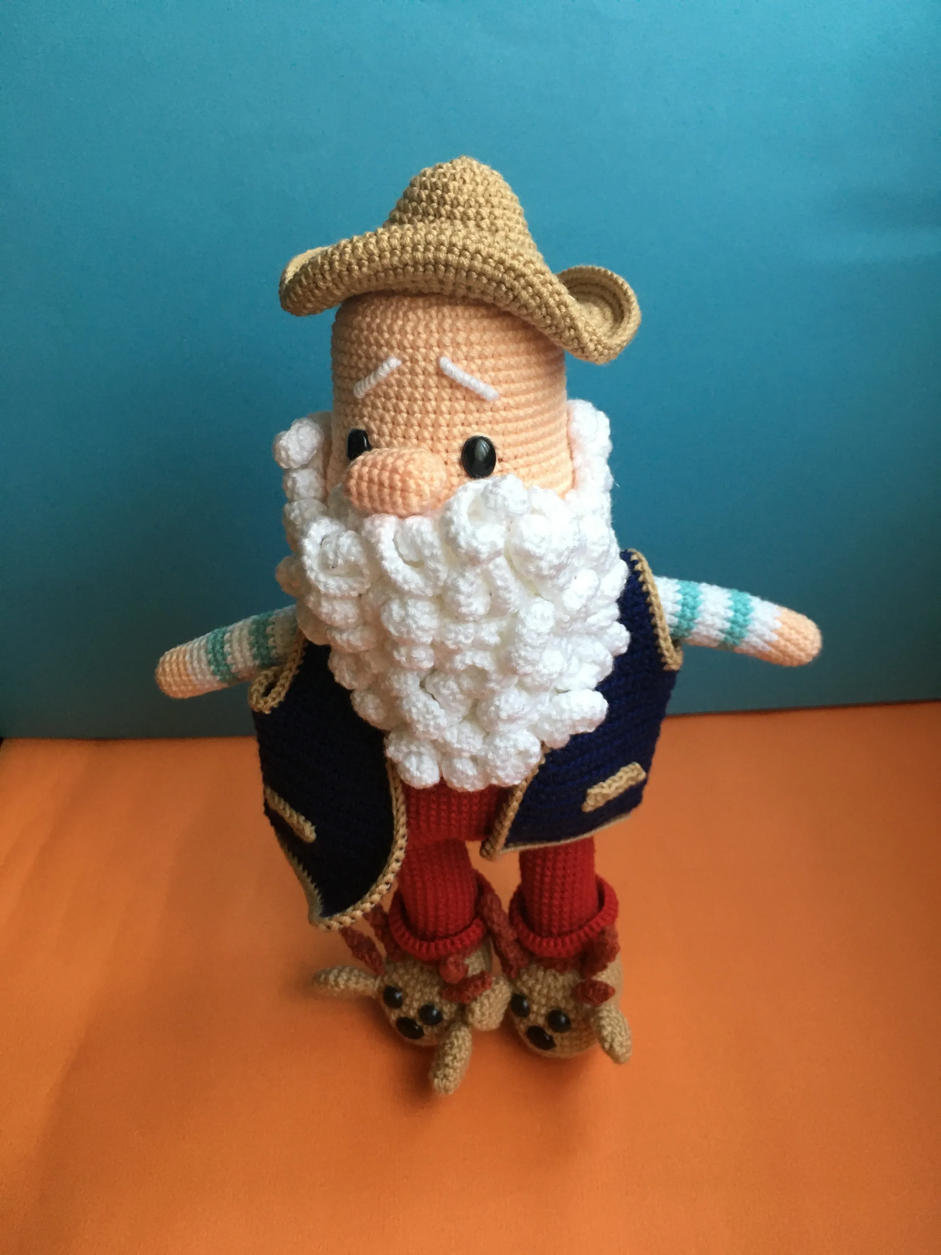 Örme Noel Baba Amigurumi Figür - 30 cm Boyunda El Emeği