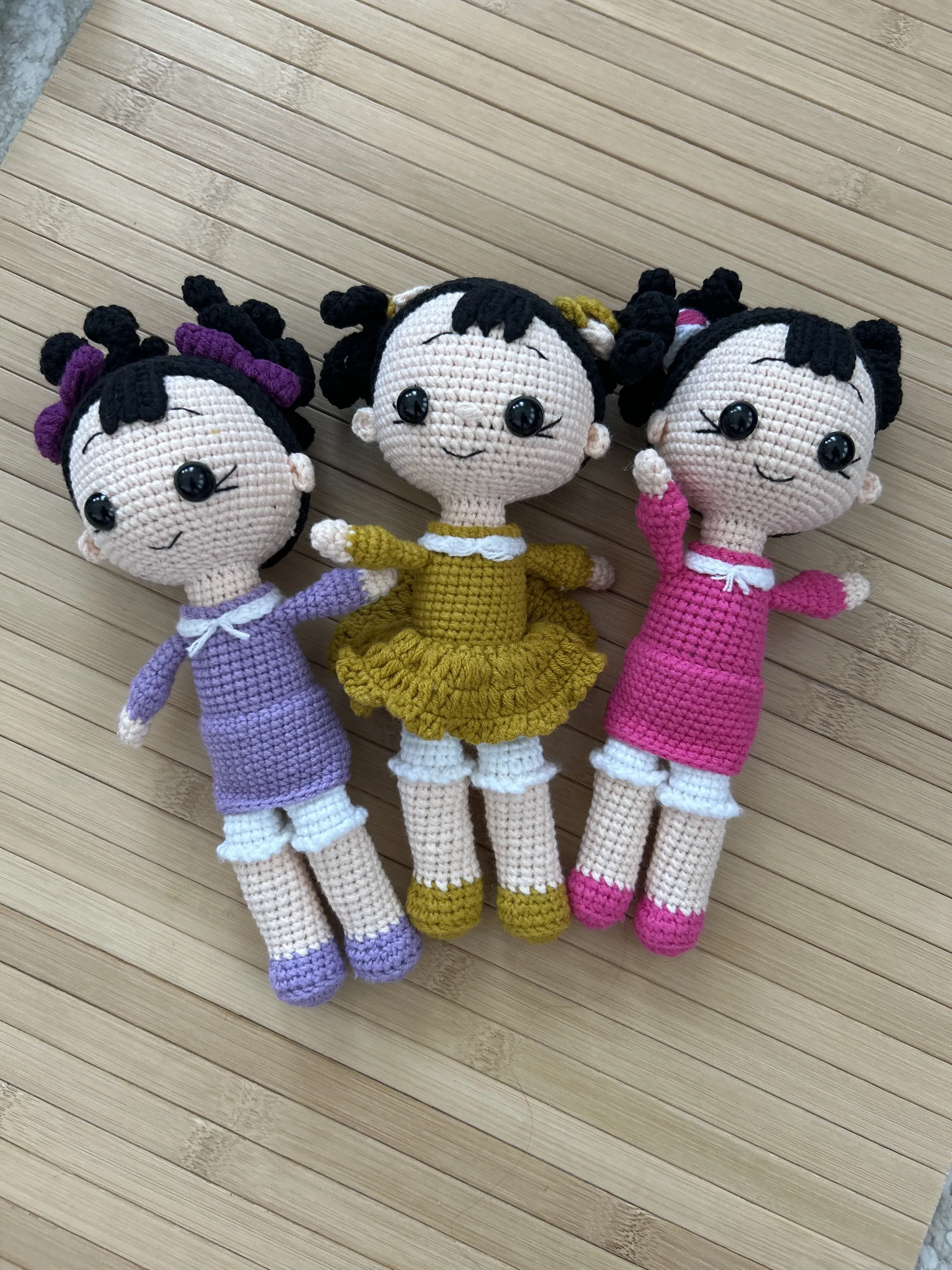 Amigurumi Örgü Bebek Oyuncak - 20 cm Eklemli Bebek - El Emeği