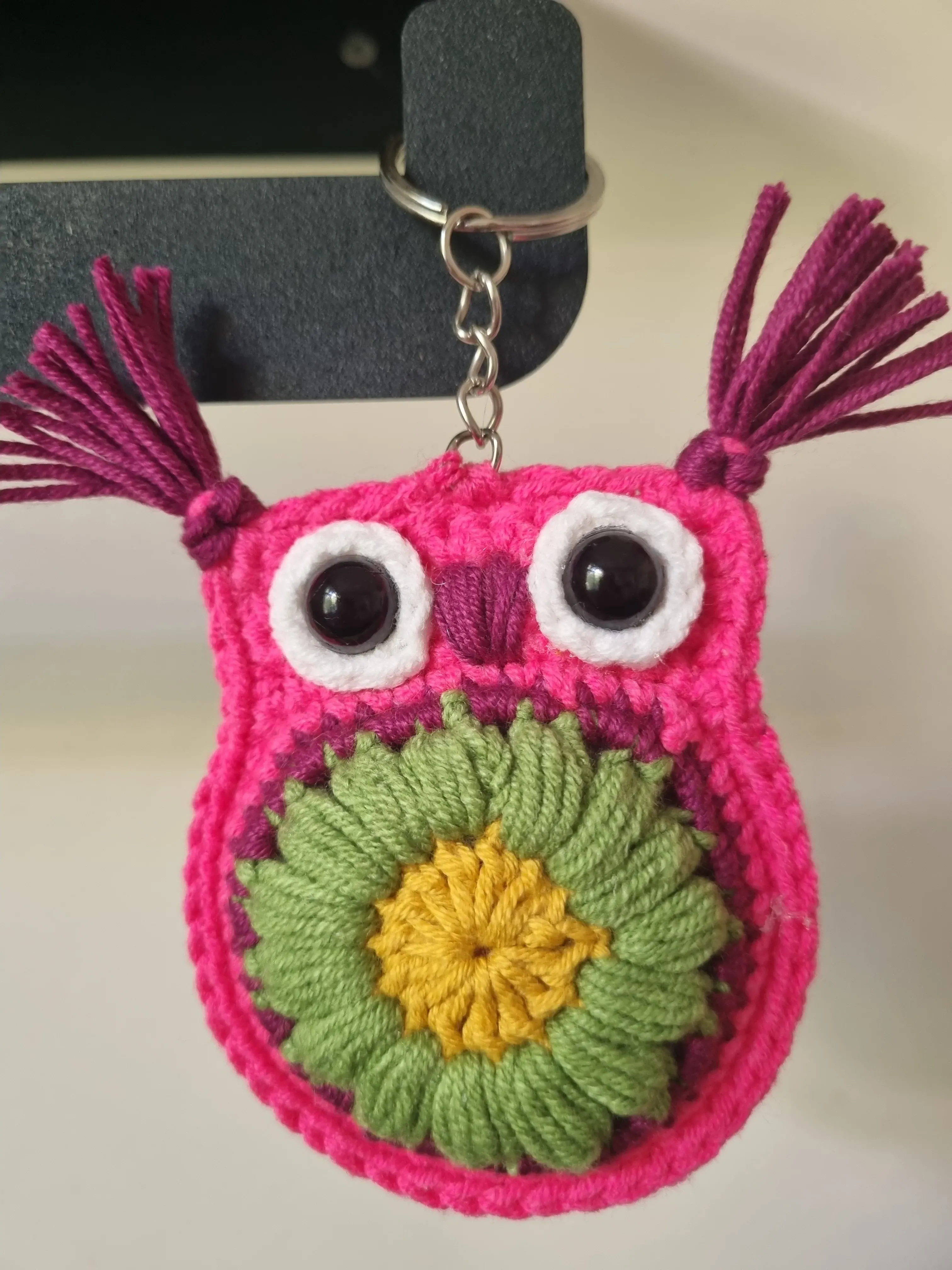 El Örgüsü Baykuş Çanta Charm’ı / Anahtarlık