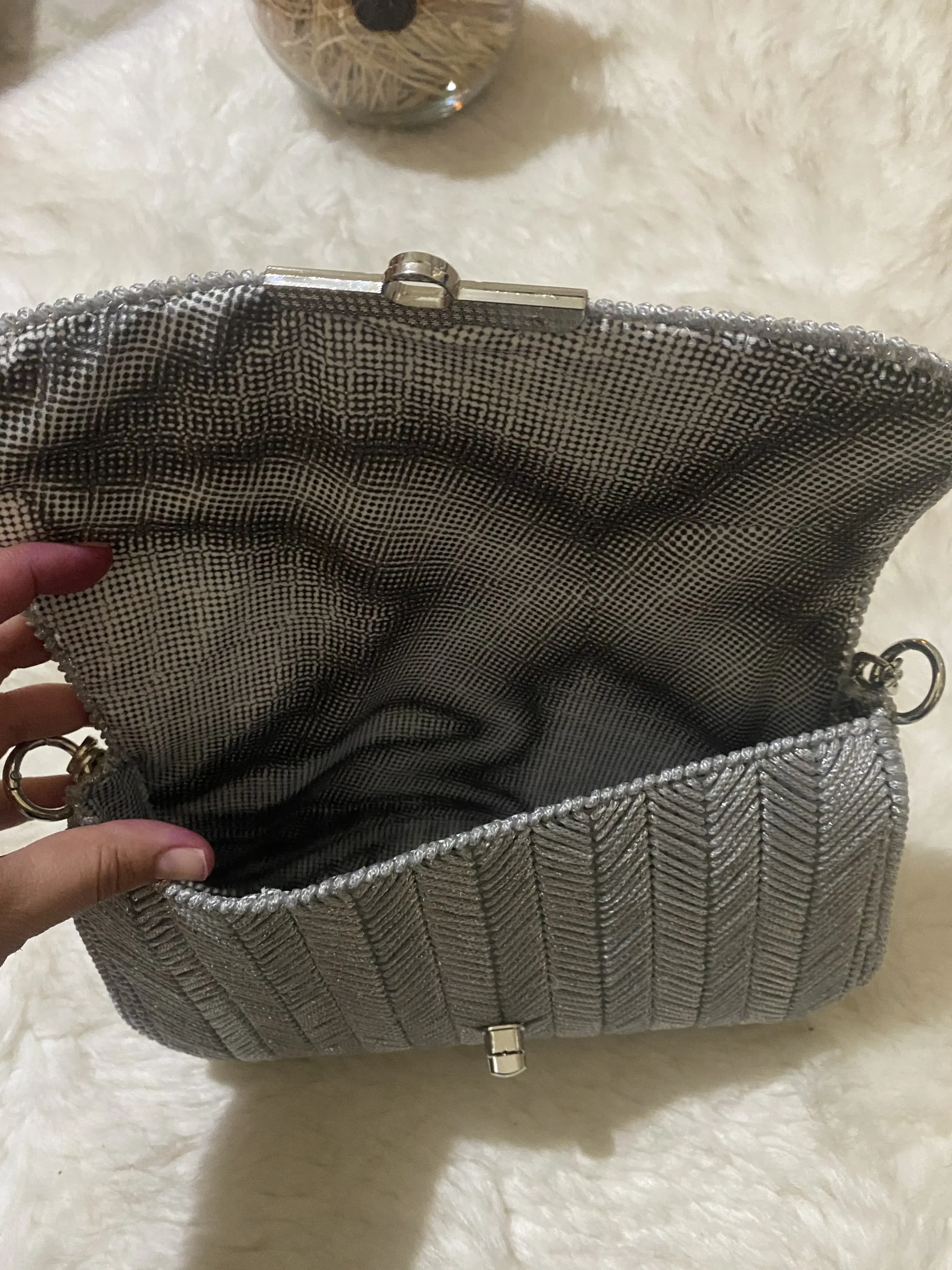 Kanvas Model El İşleme,El Ve Kol,Omuz Çantası,Büyük boy