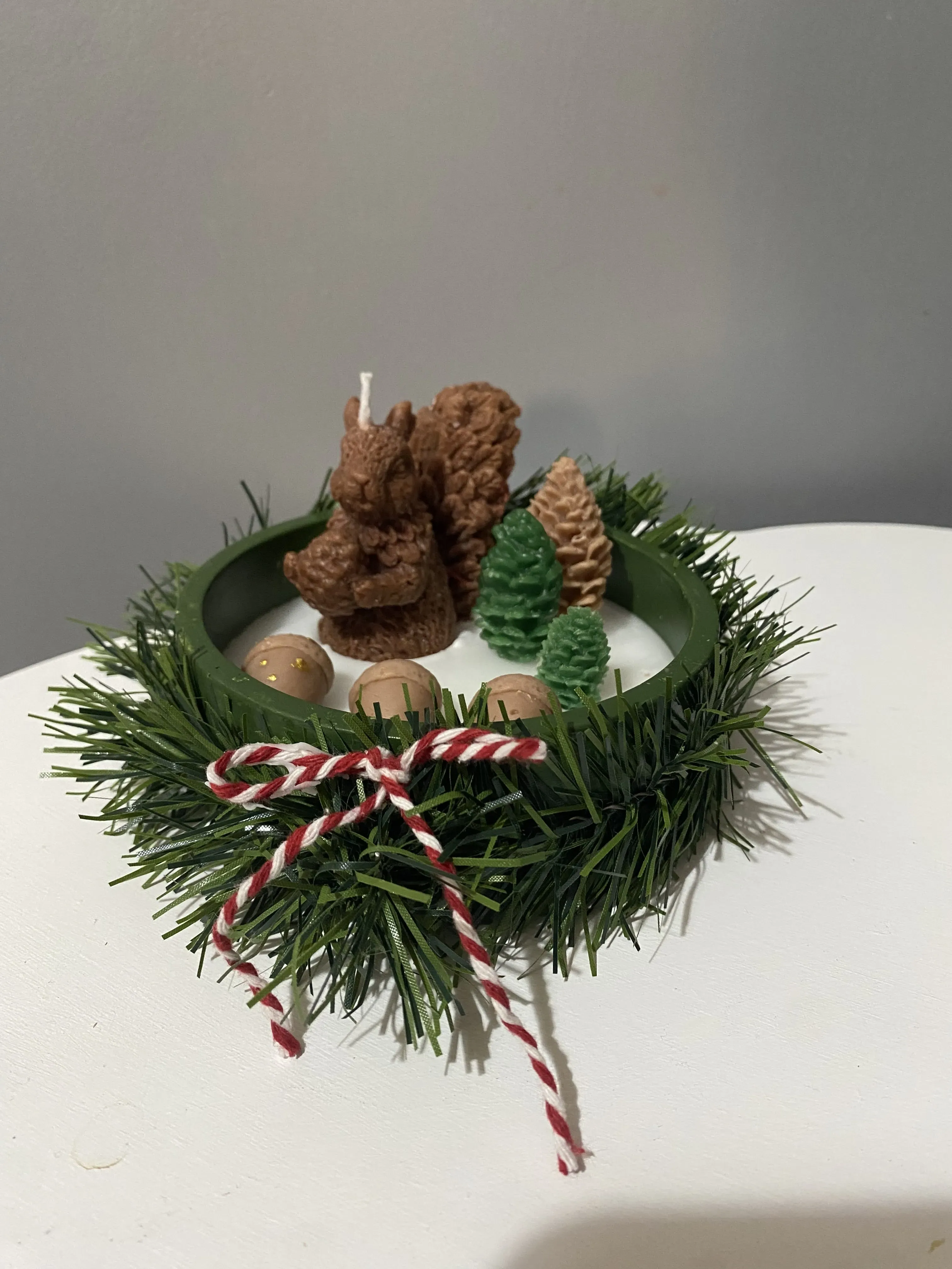 El Yapımı Yılbaşı Temalı Mum