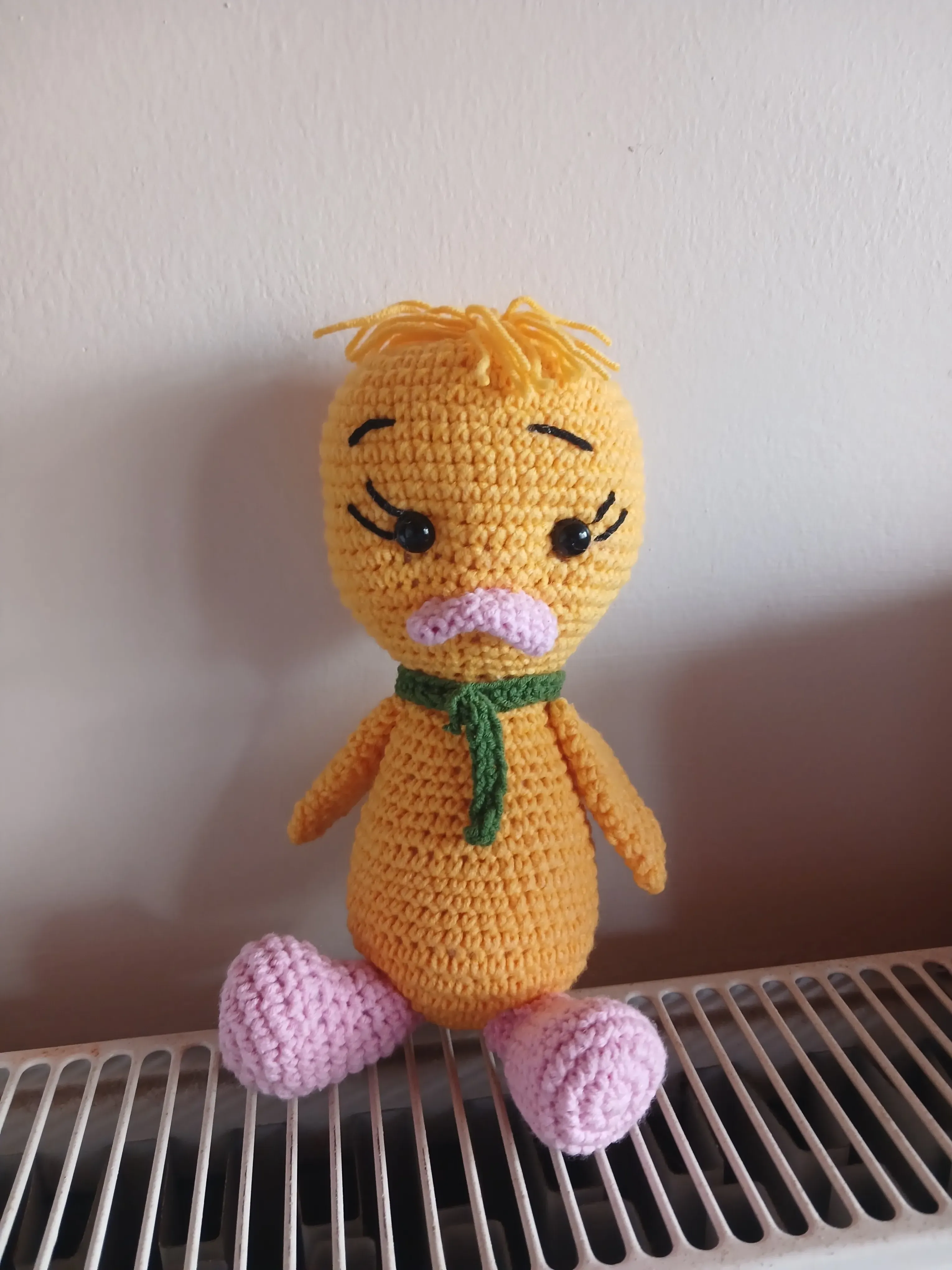 Sarı Örgü Oyuncak Civciv - Amigurumi Bebek Oyuncak - El Emeği