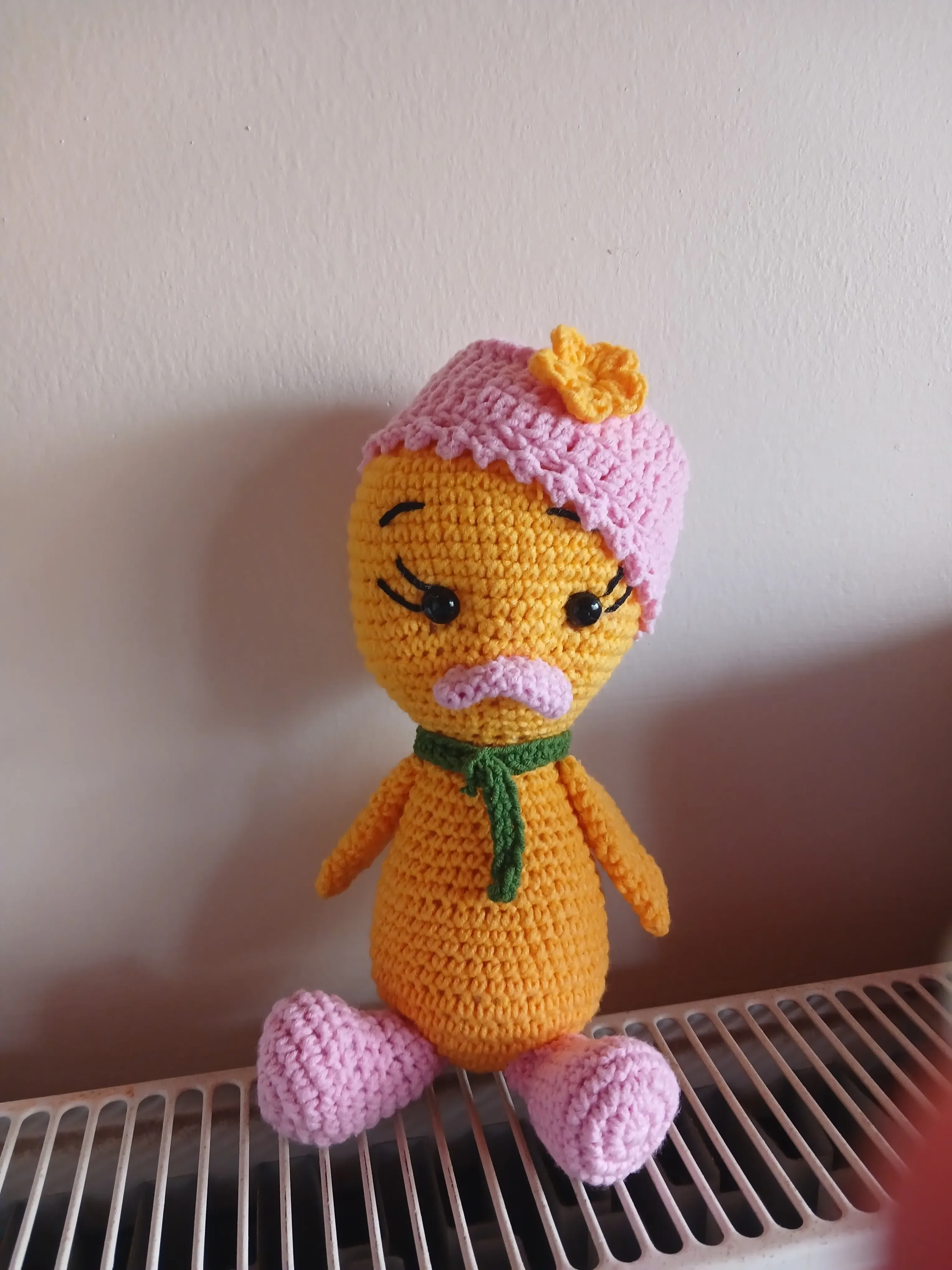 Sarı Örgü Oyuncak Civciv - Amigurumi Bebek Oyuncak - El Emeği
