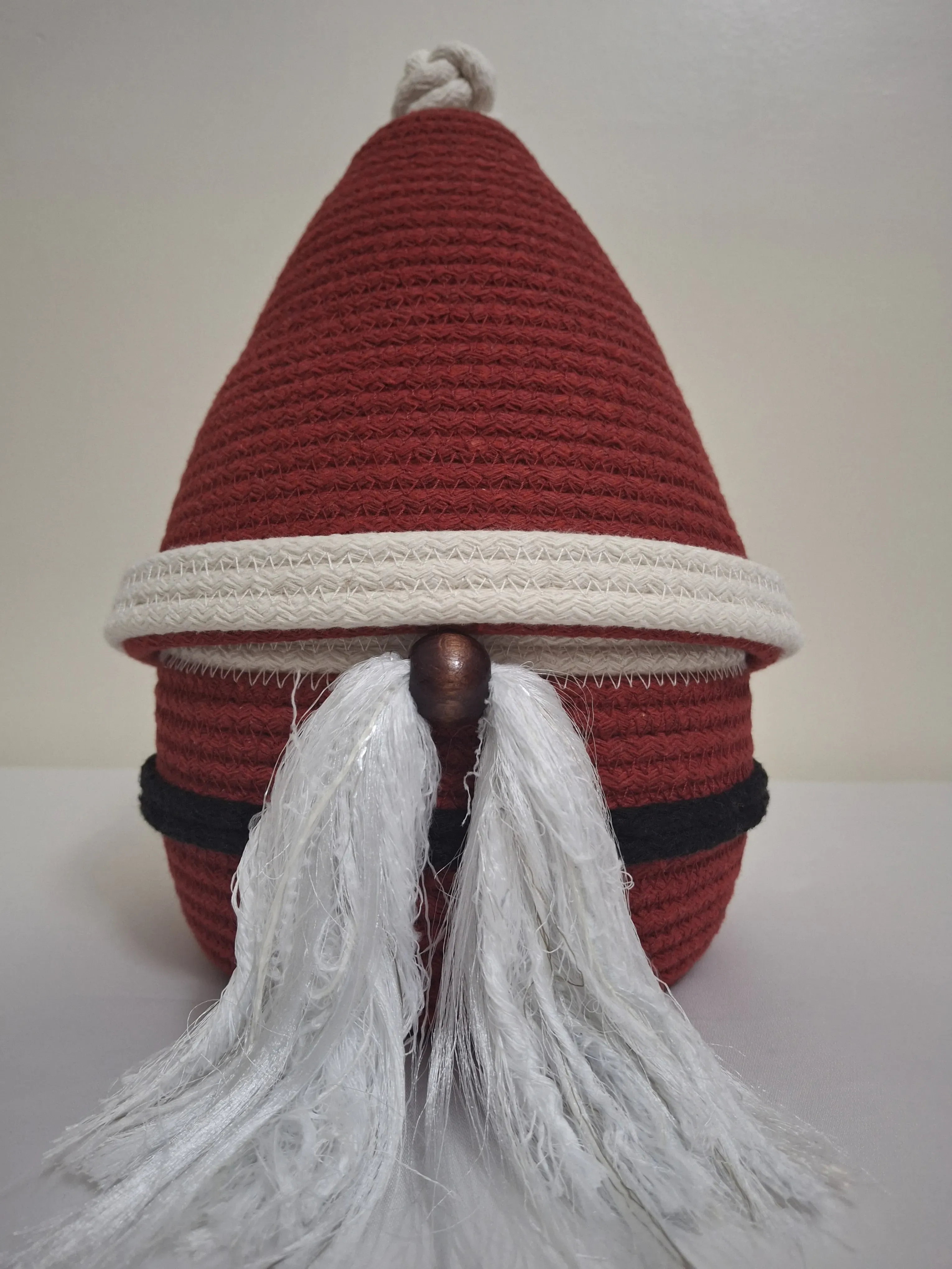 Kırmızı Yılbaşı Cüce Organizer - Tress Kordon İpten El Yapımı