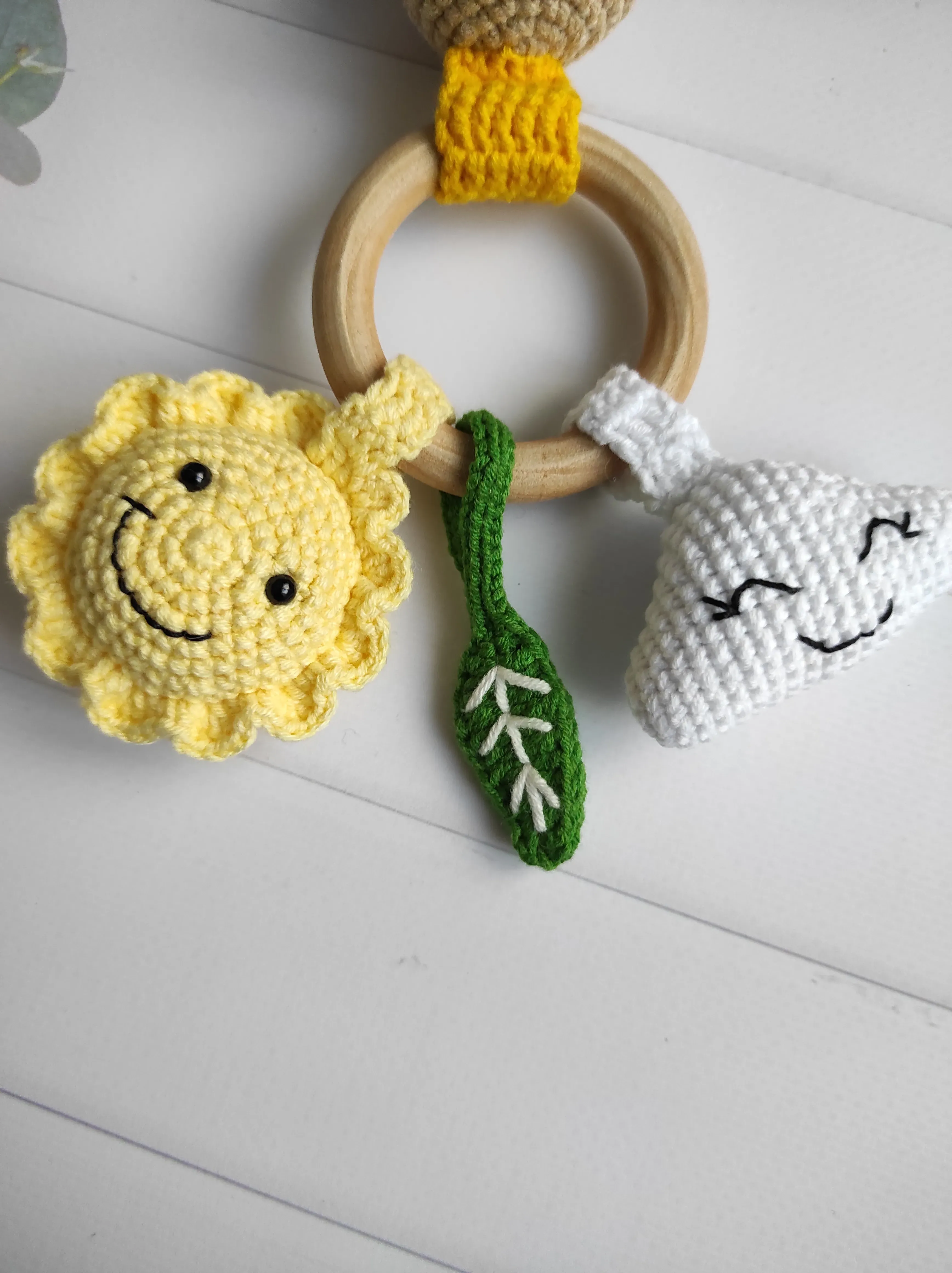 Tavşan Figürlü Renkli Halkalı Bebek Oyuncağı - Duyusal Oyuncak