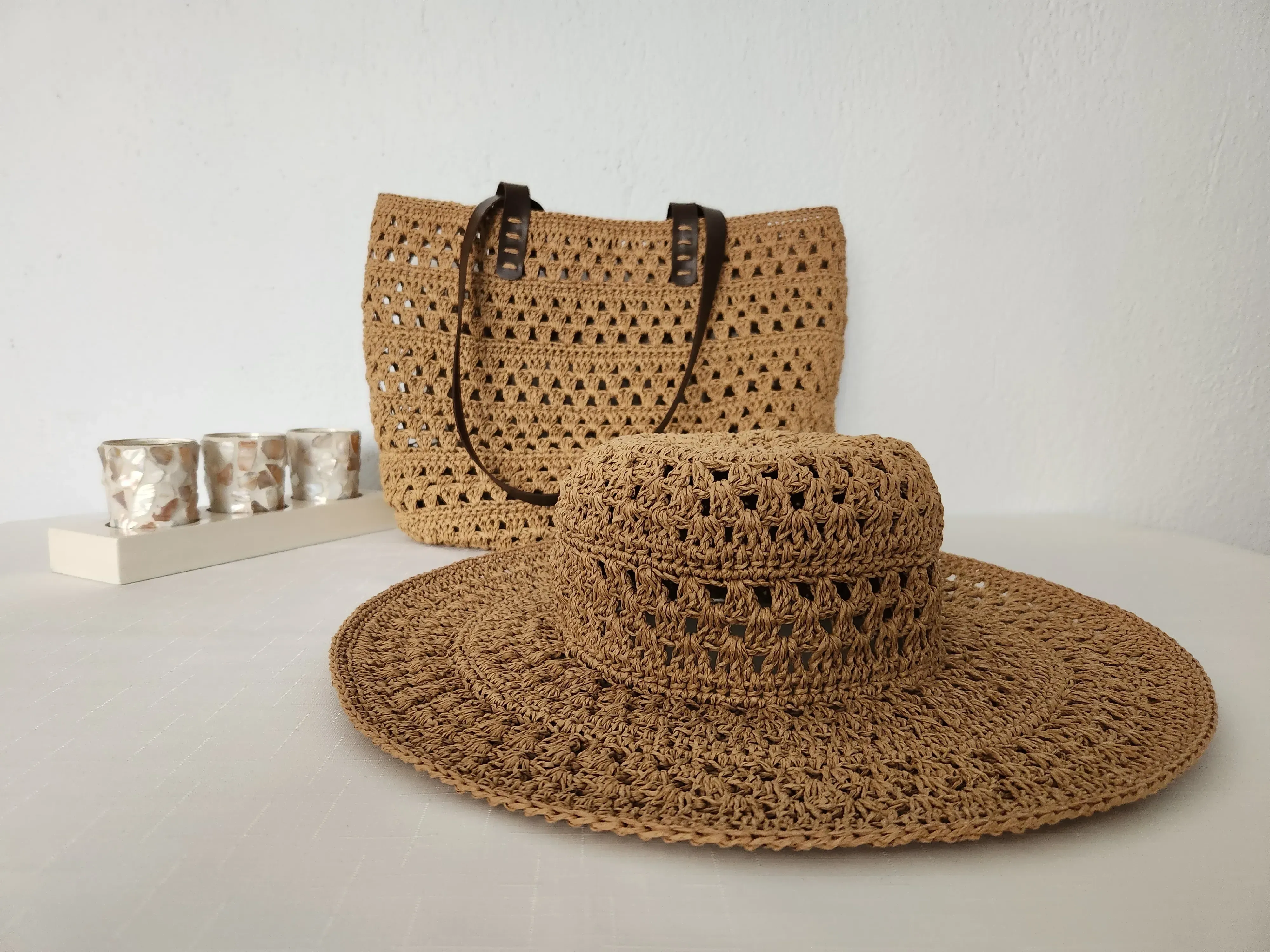Mango Model, Hasır, Kadın Çanta Ve Şapka 