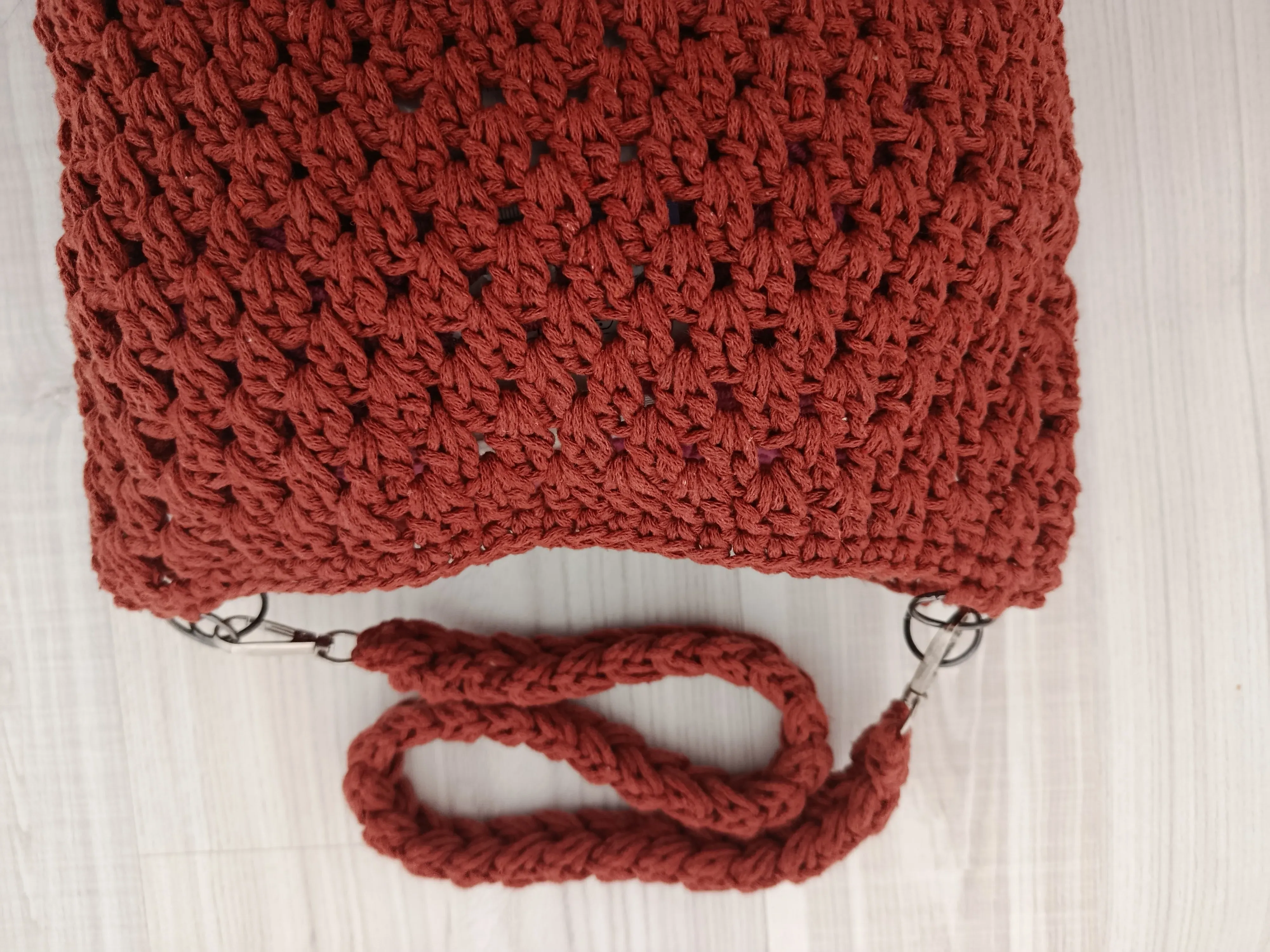 Tile Color Macrame Mini Shoulder Bag - Ready Based Handmade