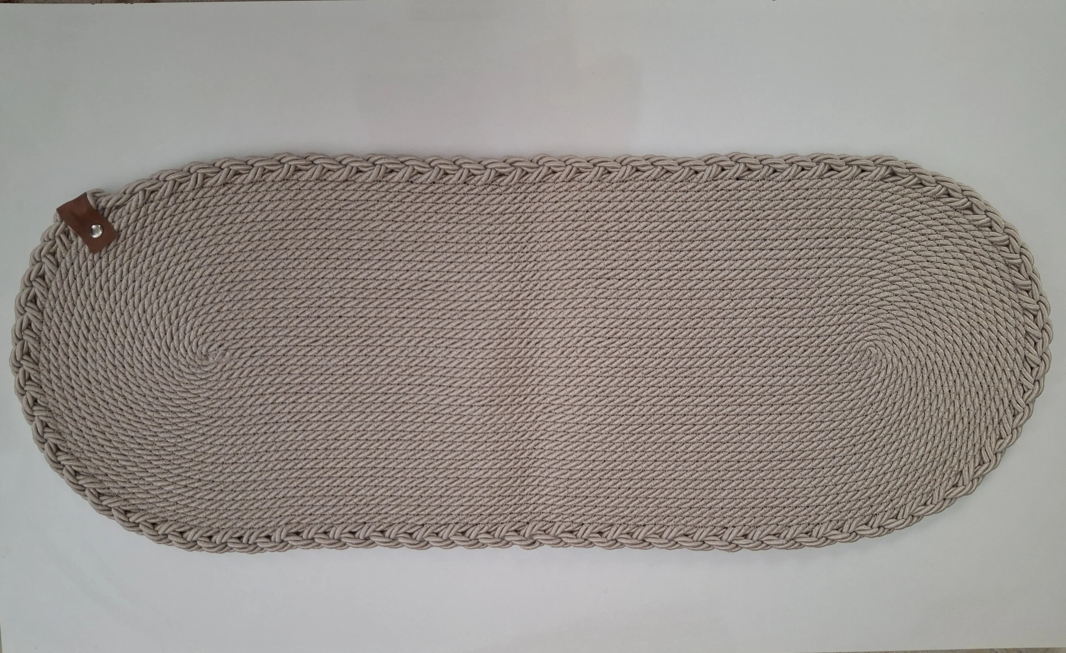 Krem Rengi Polyester İpten Örme Supla Takımı - 14 Parça