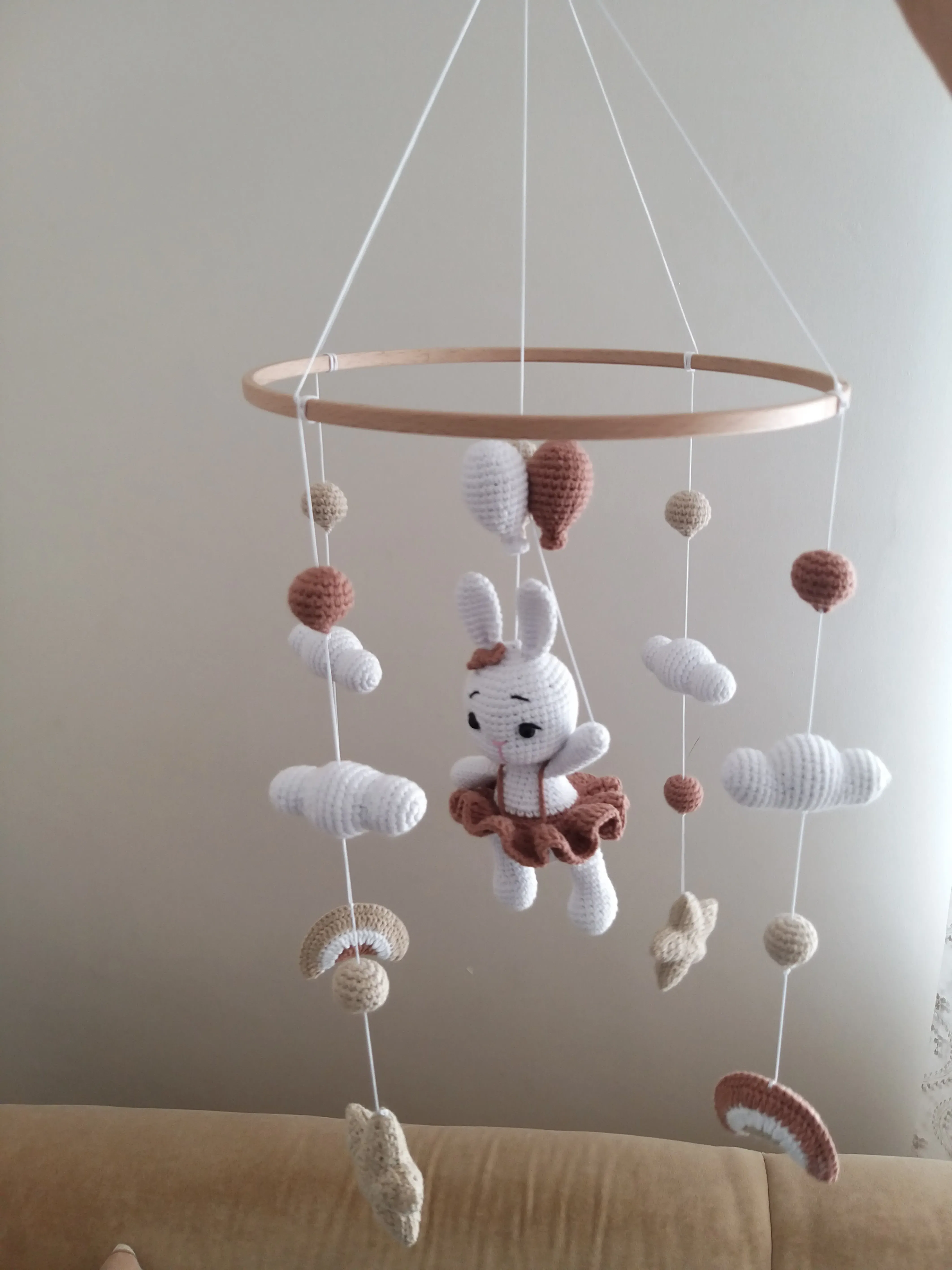 Bebek Odası Dönencesi - Tavşanlı, Bulutlu, Örme Oyuncaklı