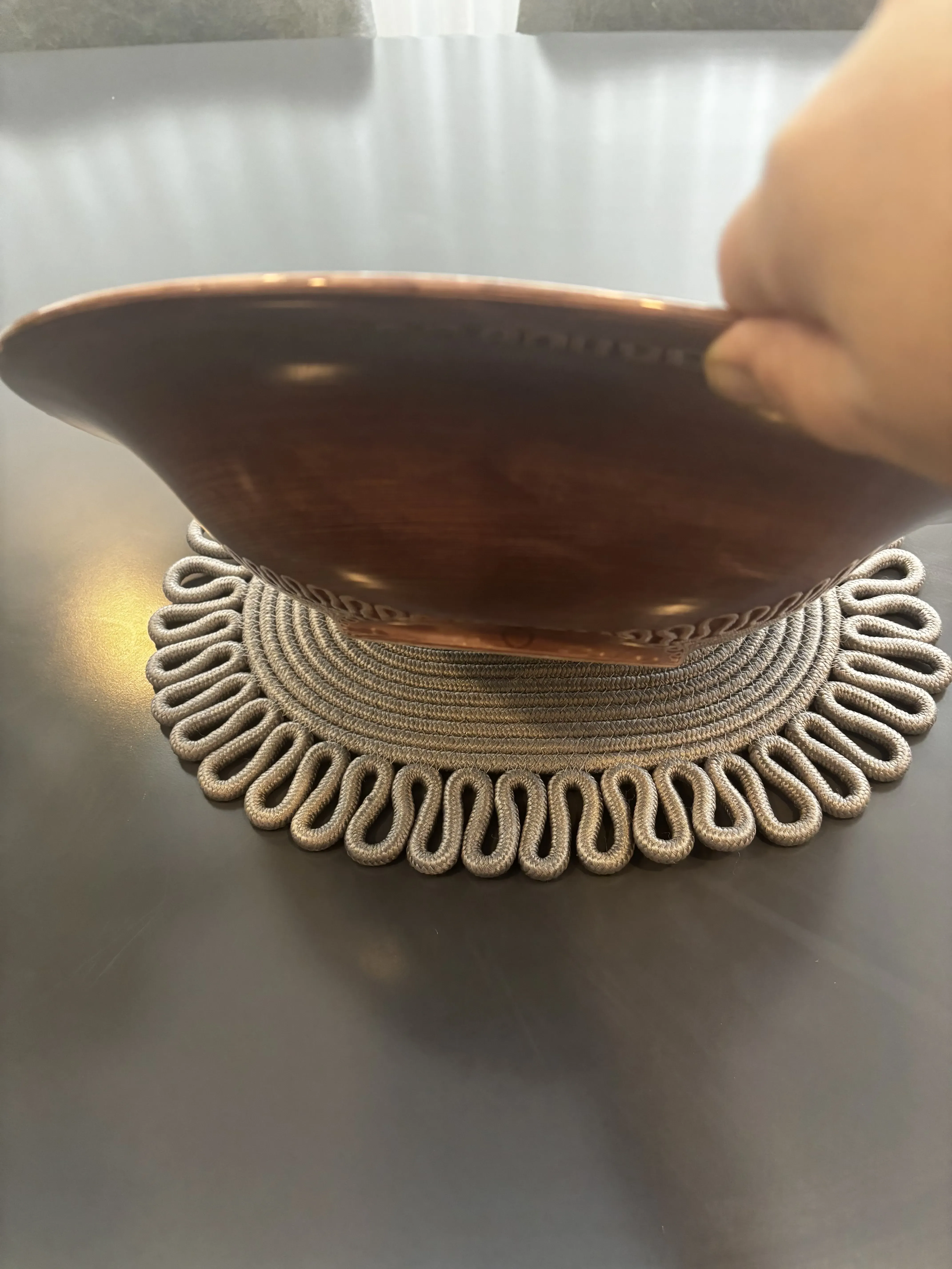 Nar Desenli Dekoratif Çini Tabak - El Yapımı Duvar Dekoru