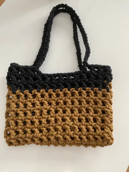 Knitted Mesh Arm & Shoulder Bag Summer Mesh Bag
