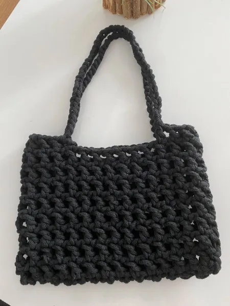 Knitted Mesh Arm & Shoulder Bag Summer Mesh Bag