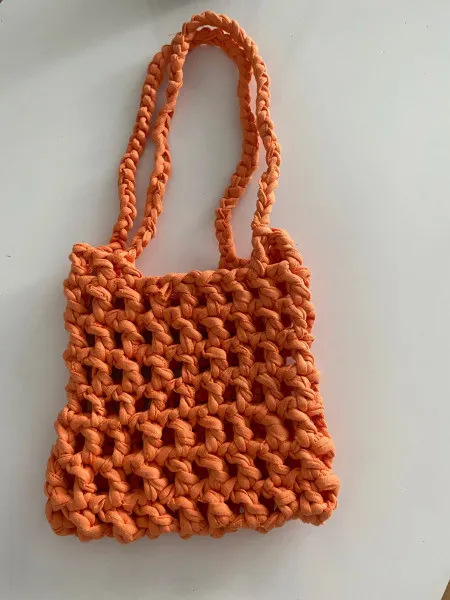 Knitted Mesh Arm & Shoulder Bag Summer Mesh Bag