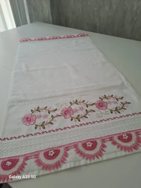 Needlepoint towel
