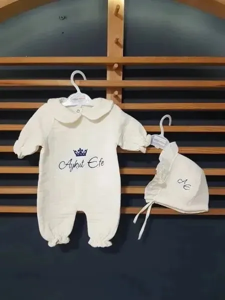 Baby Clime Müslin Hastane Çıkışı Mevlüt Seti - İsimli Takı Yastığı (M11-1)