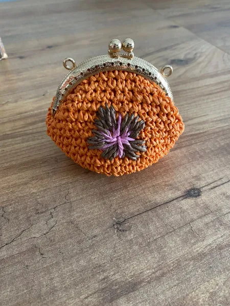 Knitted Bozukpar Wallet Keychain Knitted Wallet Clip Wallet