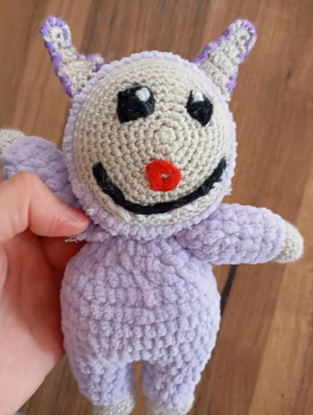 Handmade Knitted Labubu Toy