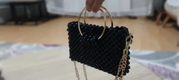 Pearl Beaded Mini Bag
