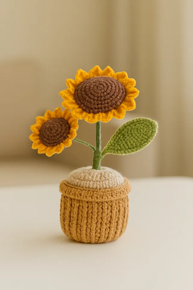 Sunflower 2-Piece Pot Large Size