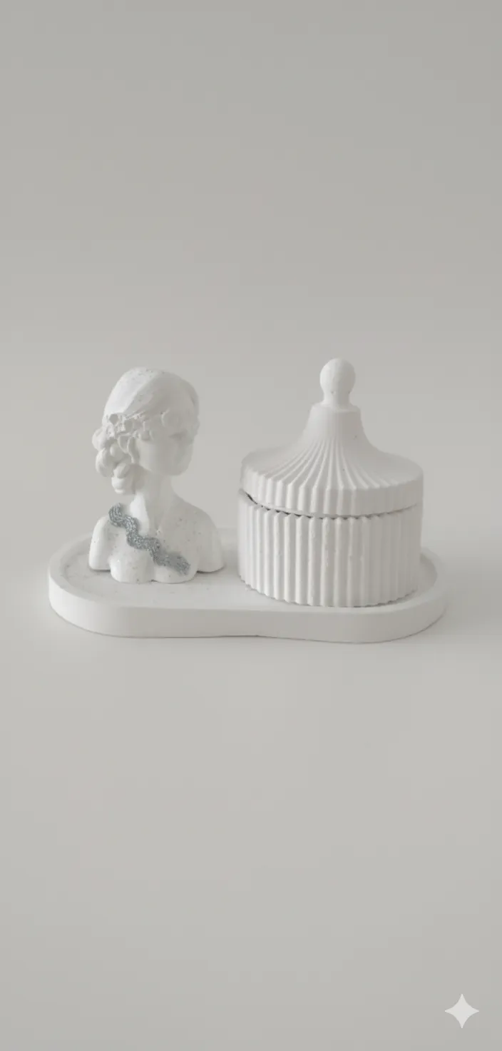 Lady Figurine Candy Dish