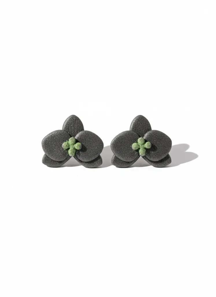 Green and Silver Handmade Earring