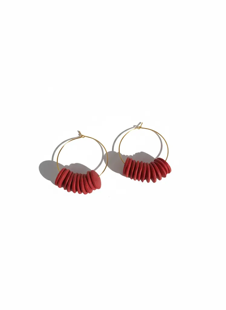 Red Handmade Earring – Elegant and Stylish Design