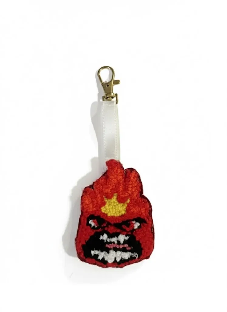 Alev Topu Şeklindeki El Yapımı Anahtarlık