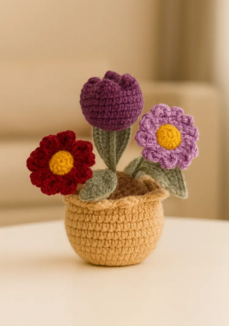 Daisy Tulip Pot