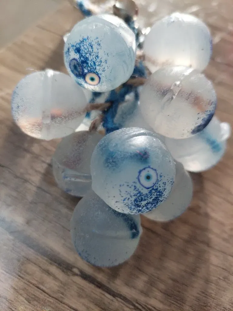 Nazar Charmlı Simli Kokulu Üzüm Sabun – Dekoratif ve Kalıcı Esanslı