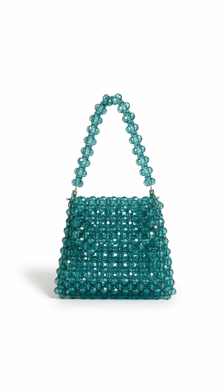 Yeşil Kristal Çanta