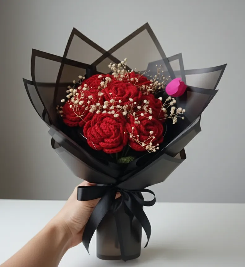 Handmade Rose Bouquet – Elegant Decor & Gift Option