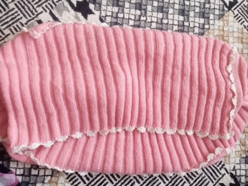 Arugami Bebek Örgü Uyku Yatağı – Pembe Renkli, El Örgüsü Konfor
