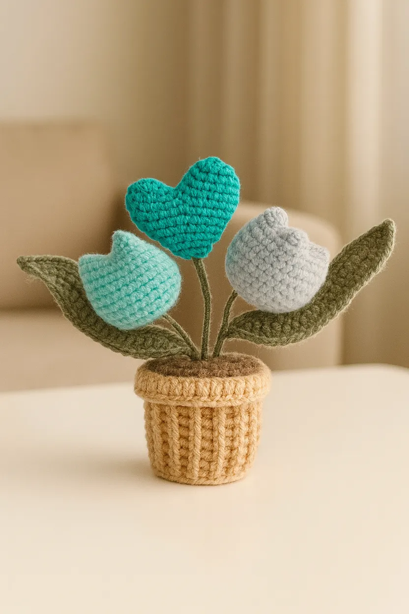 Heart Tulip Pot