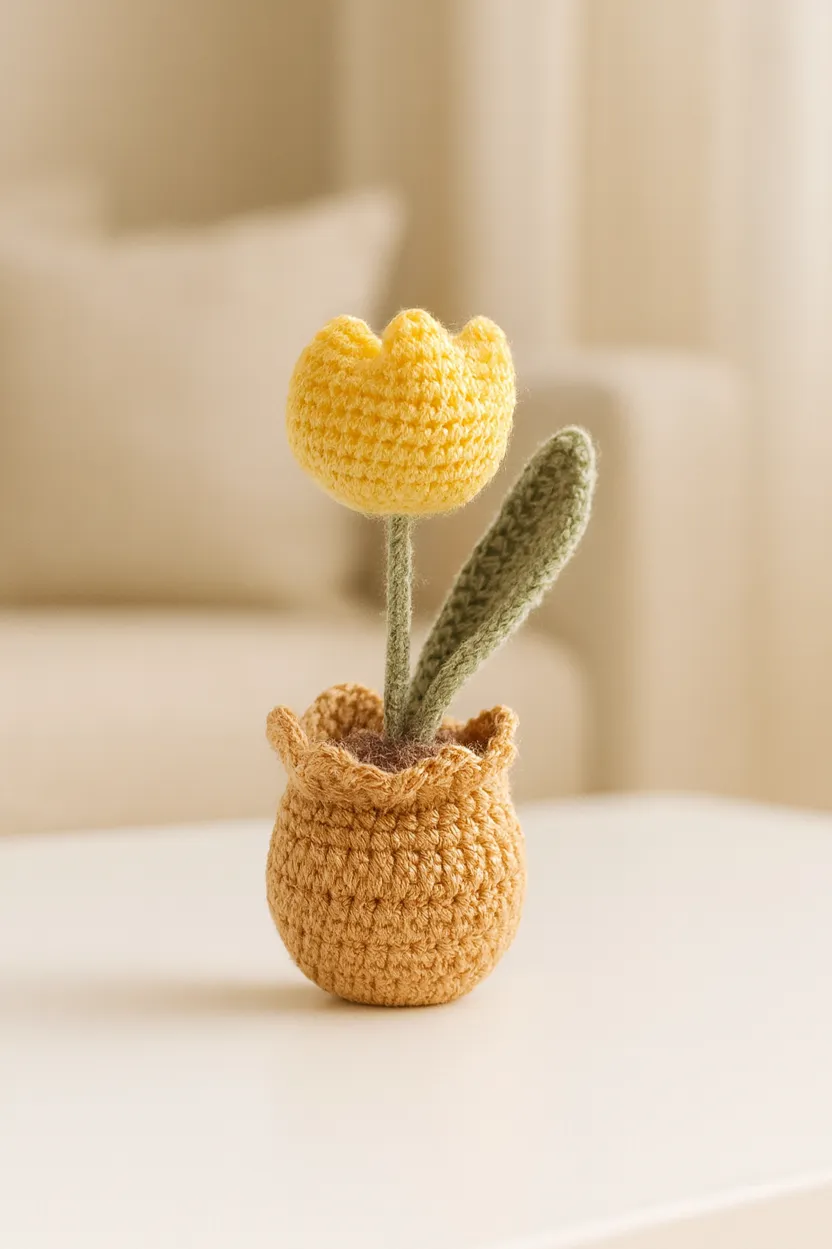 One Tulip Lemon Yellow