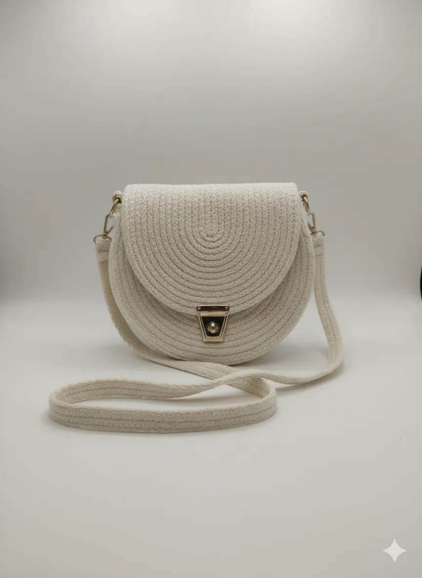 El Yapımı Makaron Kol Çantası