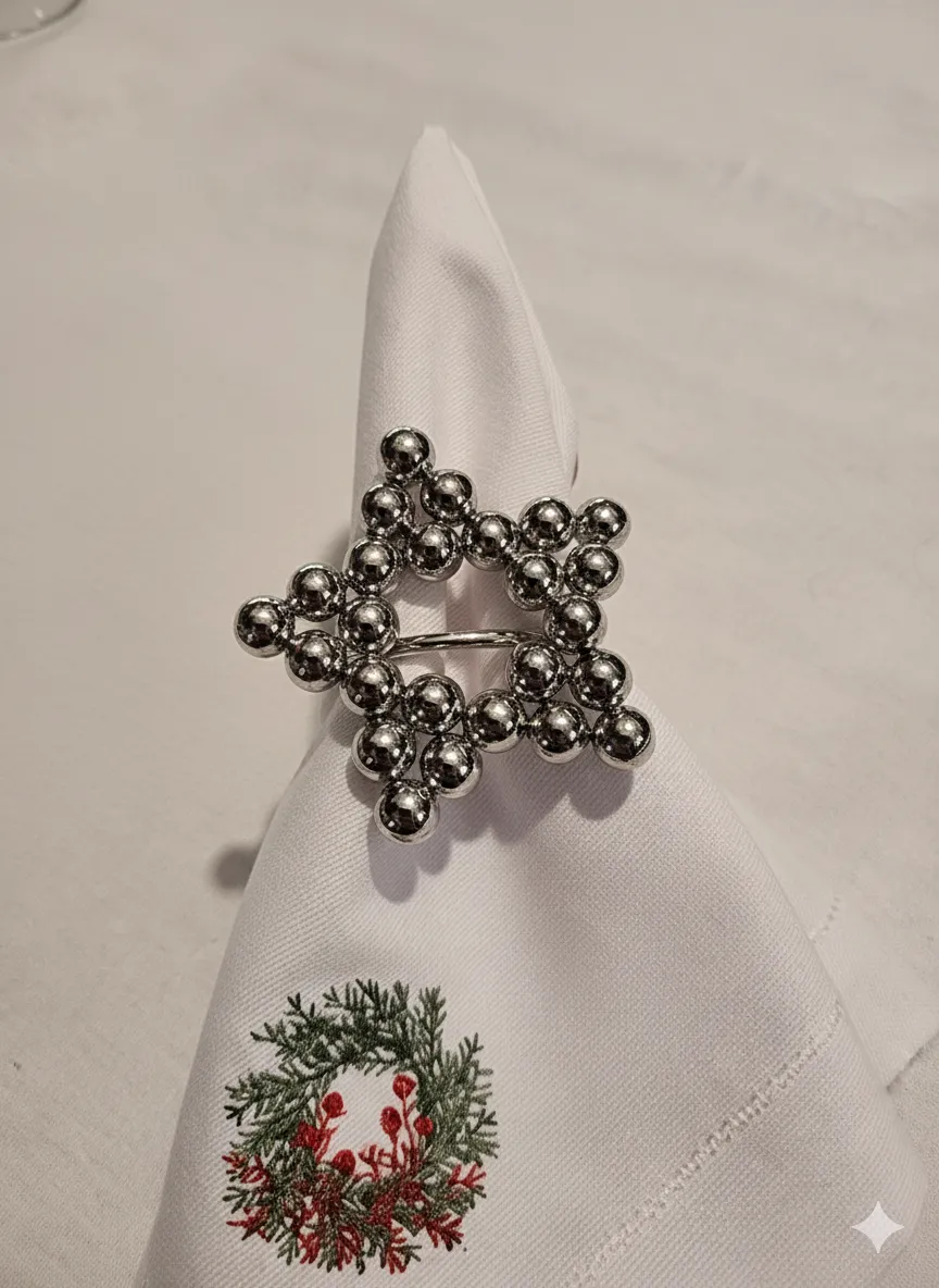 Gümüş Peçete Yüzüğü 12 Adet