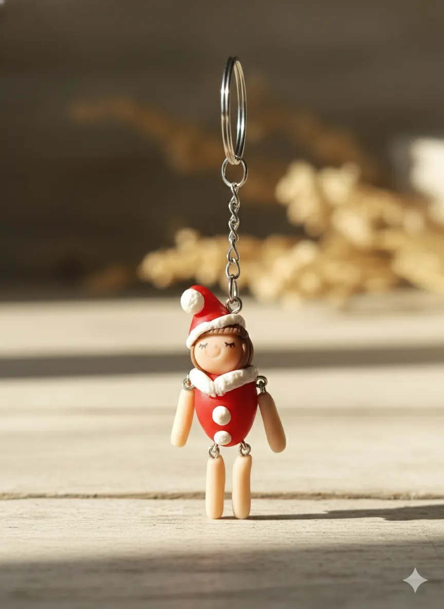 Noel Kız Anahtarlık