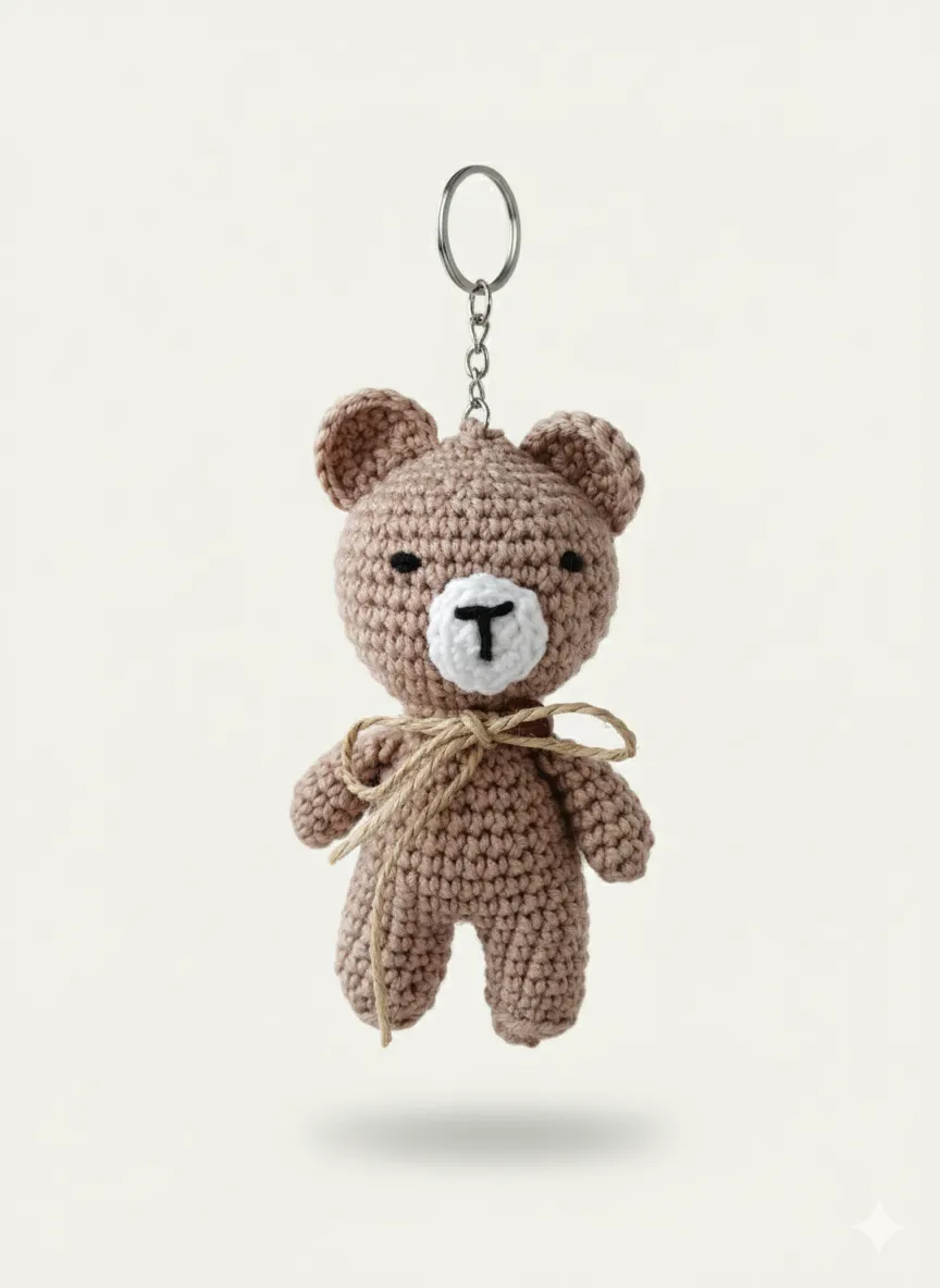 Koton Mini Ayıcık Amigurumi Anahtarlık