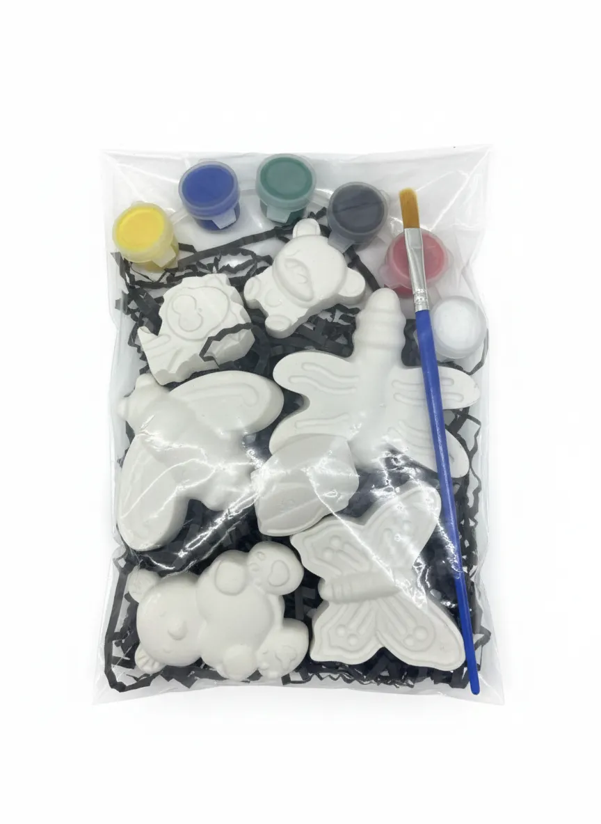 Hayvan Figürlü Taş Boyama Seti