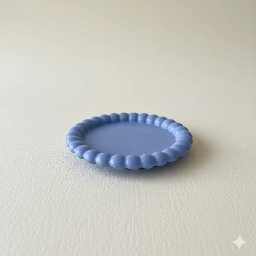 Mavi Yuvarlak Bubble Tabak