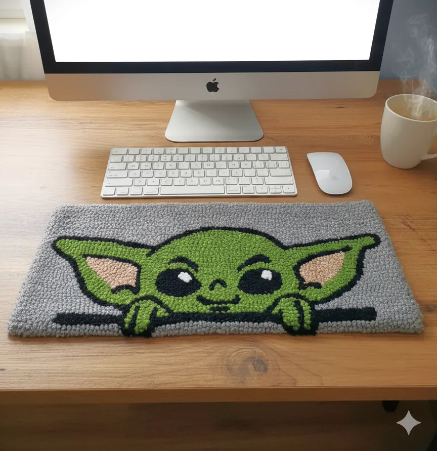 Star Wars Temalı Klavye Halısı Tufting Dokuma