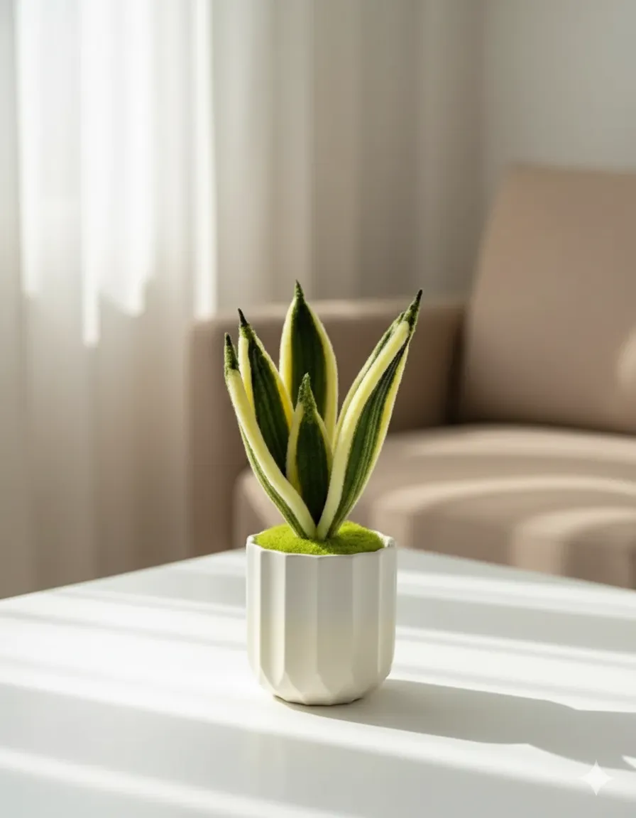 Şönil Paşa Kılıcı Saksı Çiçeği - El Emeği Dekoratif Ev Bitkisi