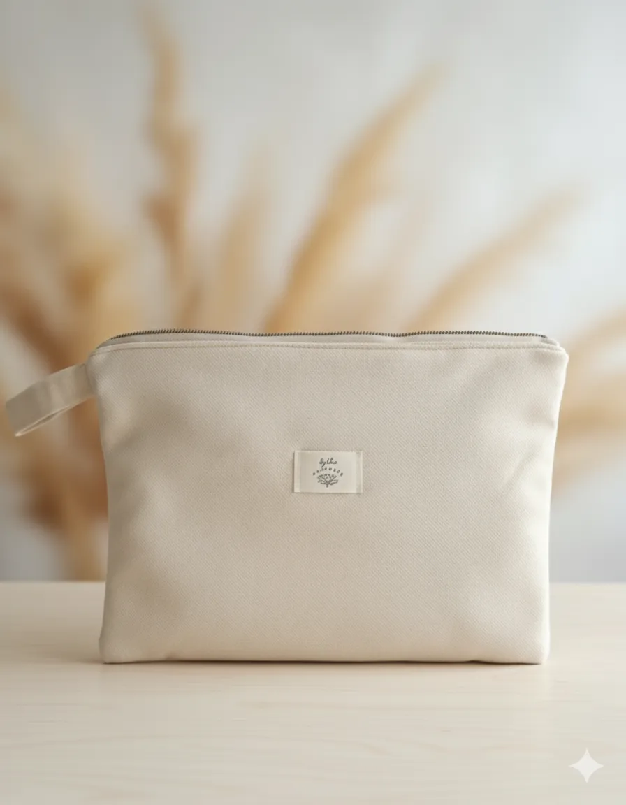 Krem Renk Dolgulu Tablet ve Portföy Çantası